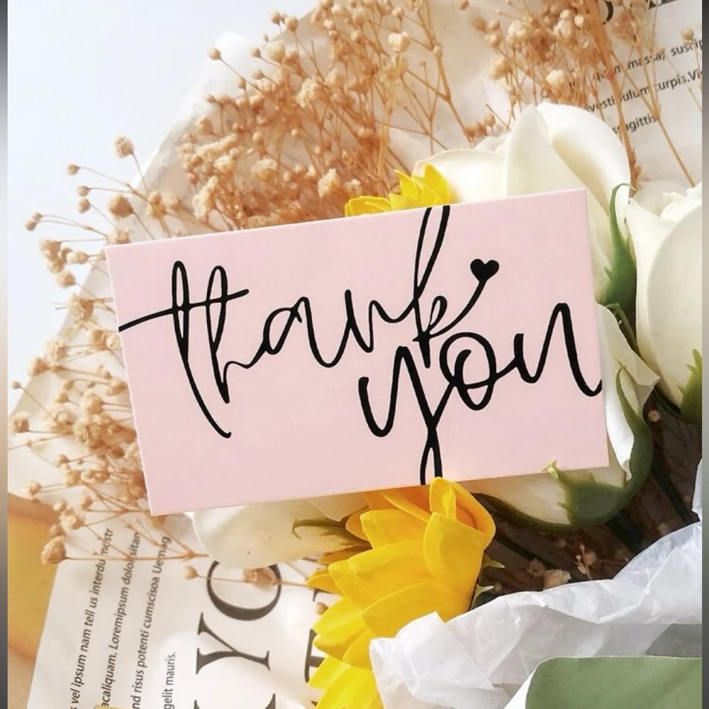 50pcs Thank You Cards